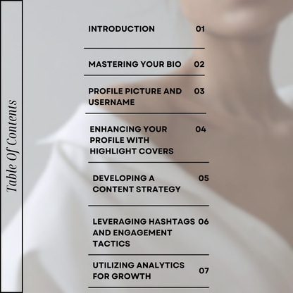 Instagram Profile Optimization Ebook