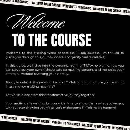 Faceless Tik Tok Marketing Ebook