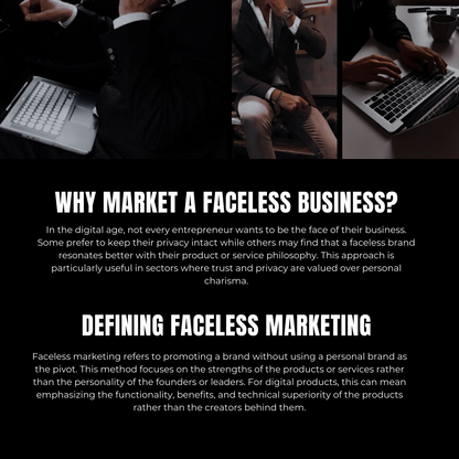 Men's Guide To Faceless Marketing Ebook